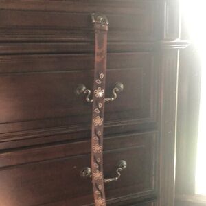 Beaded and embroidered belt